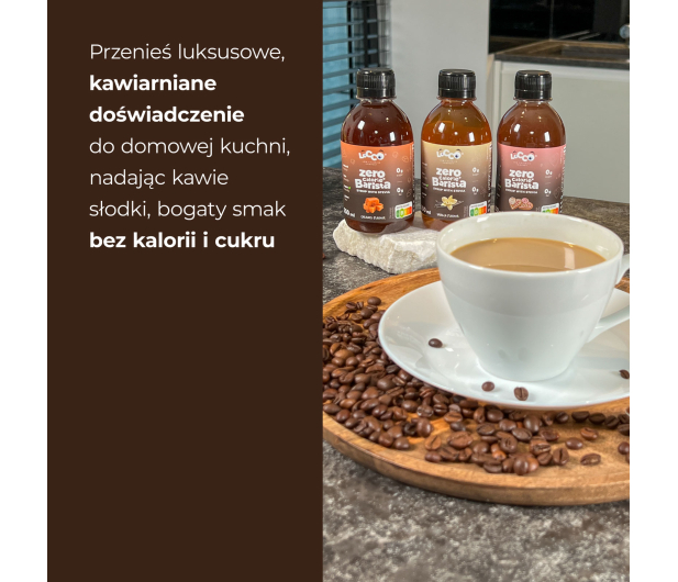 AmerPharma LoCCo 0 kcal syrop Barista ze stewią 3x250 ml Karmel/ Wanili - 1503781 - zdjęcie 3